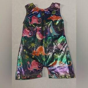 Girls iridescent leotard 5/6T